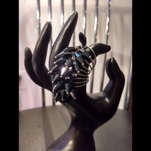 Beaded Wire Statement Ring